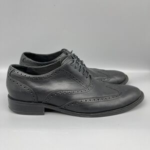 Cole Haan Shoes Mens 11 Black Leather Modern Classics Wingtip Oxfords‎ Business